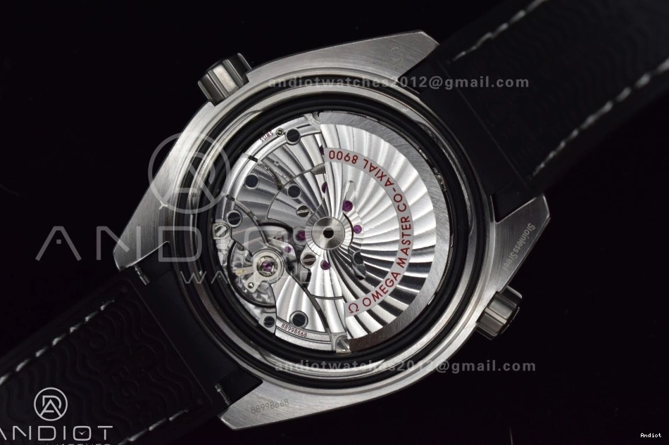 Rubber A8900 Planet Black Edition Ocean on VSF Strap 1:1 Best Clone Dial Super Bezel Gray SS 43.5mm Gray 0103